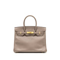 HERMES BIRKIN 30 EPSOM M8 GRIS ASPHALT GHW