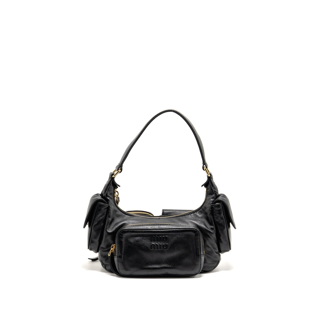 Miu Miu multi pocket bag Nappa lambskin black GHW