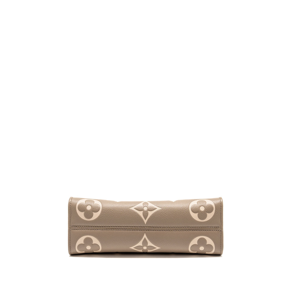 LOUIS VUITTON ONTHEGO EAST WEST MONOGRAM EMPREINTE LEATHER DOVE/CREAM GHW