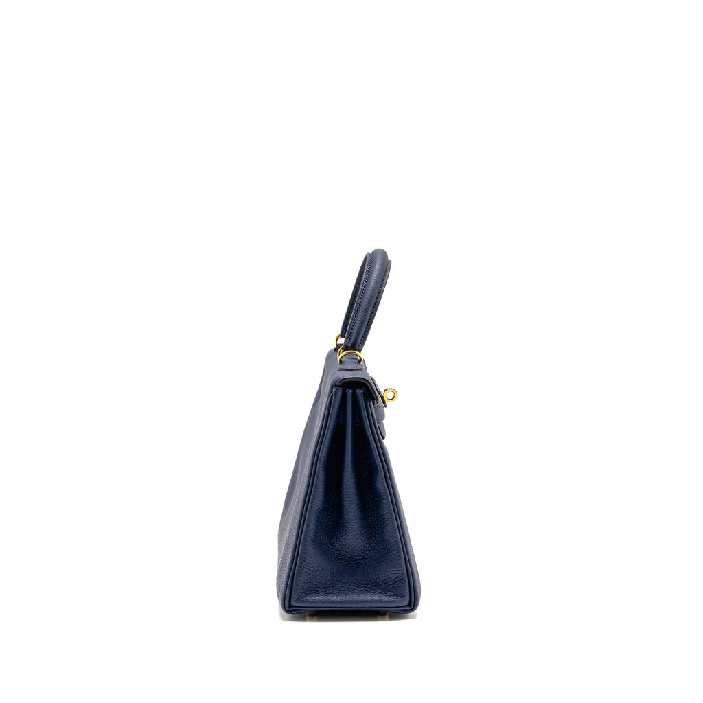 Hermes Kelly 25 Togo Bleu Saphir GHW