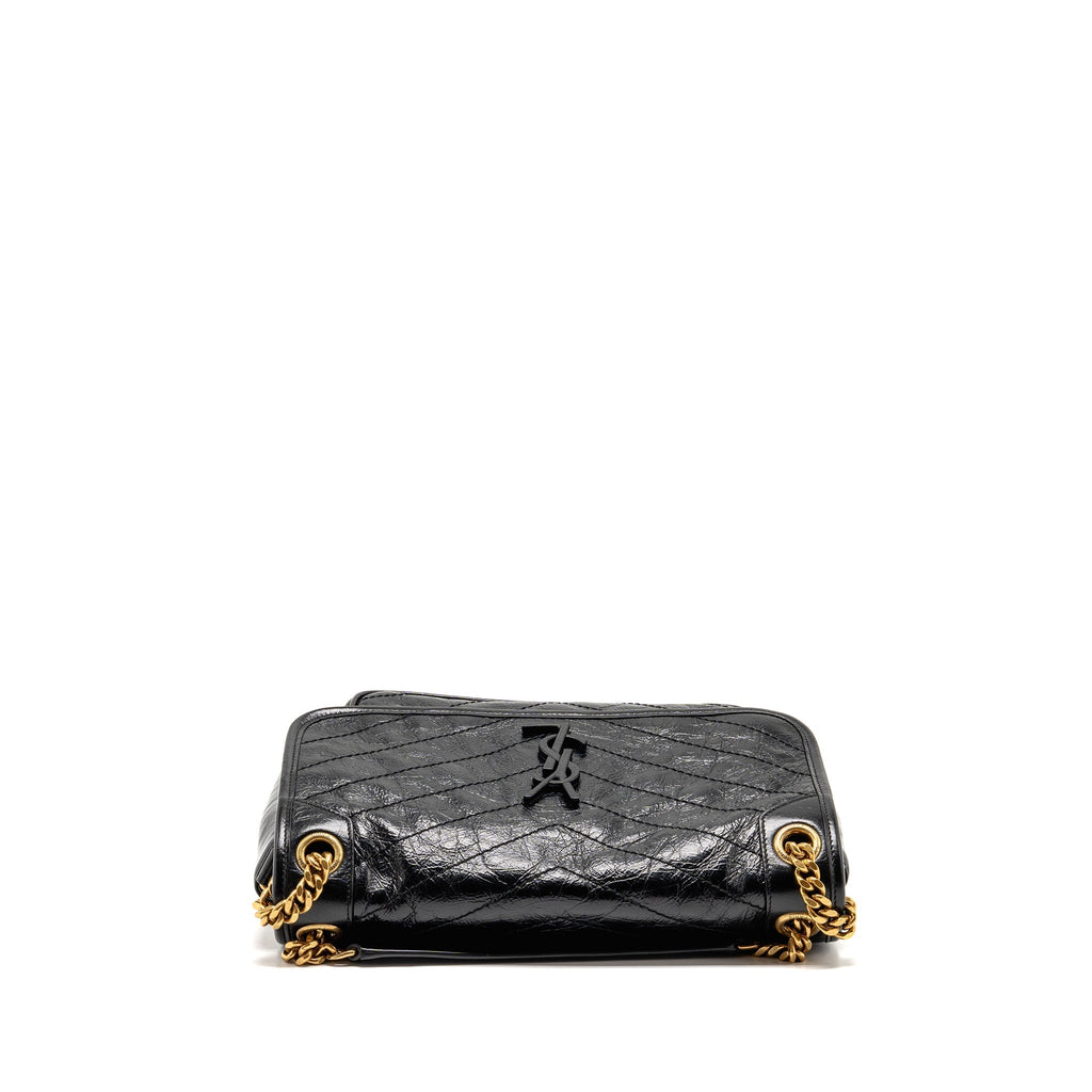 SAINT LAURENT/YSL MEDIUM NIKI CHAIN BAG VINTAGE CALFSKIN BLACK GHW