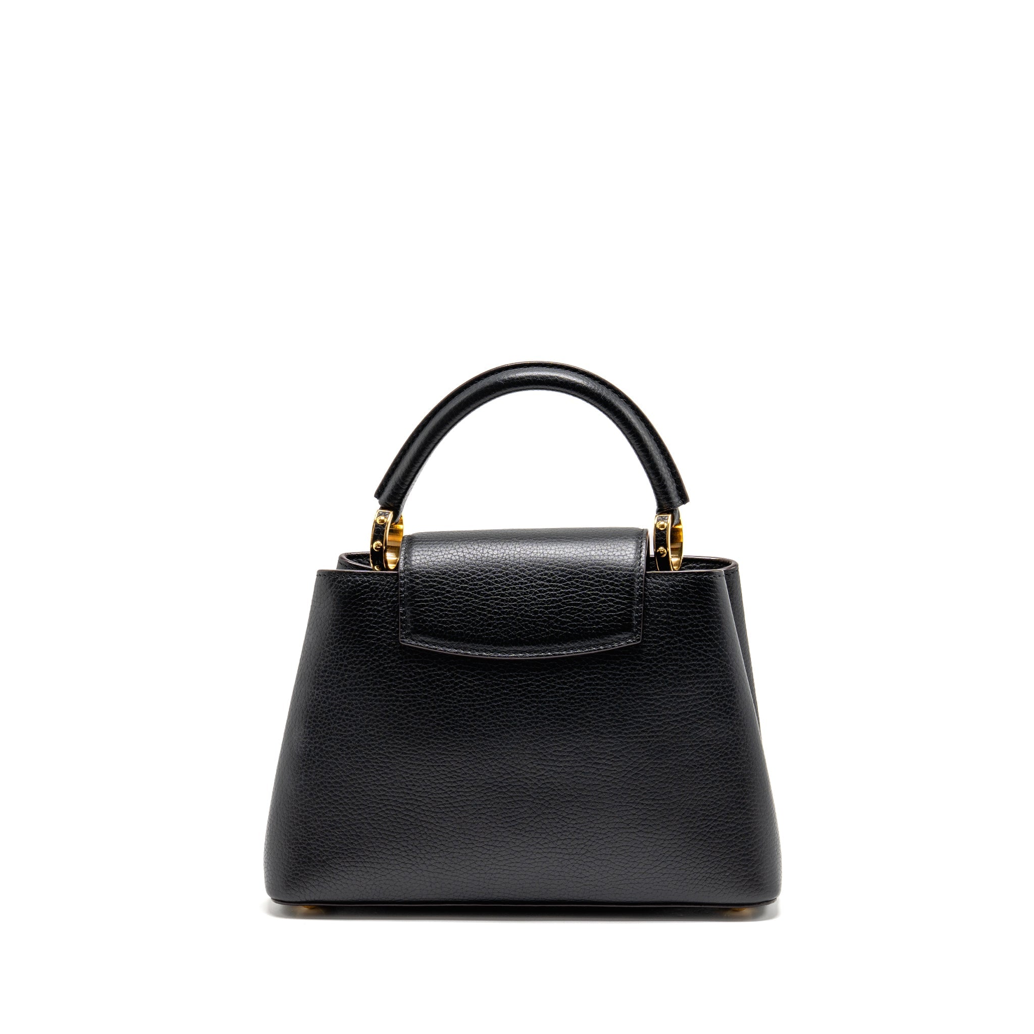 LOUIS VUITTON CAPUCINES BB CALFSKIN BLACK GHW