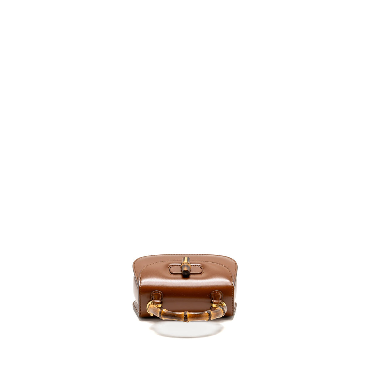 Gucci Small Bamboo 1947 Bag Cuir Leather Brown GHW