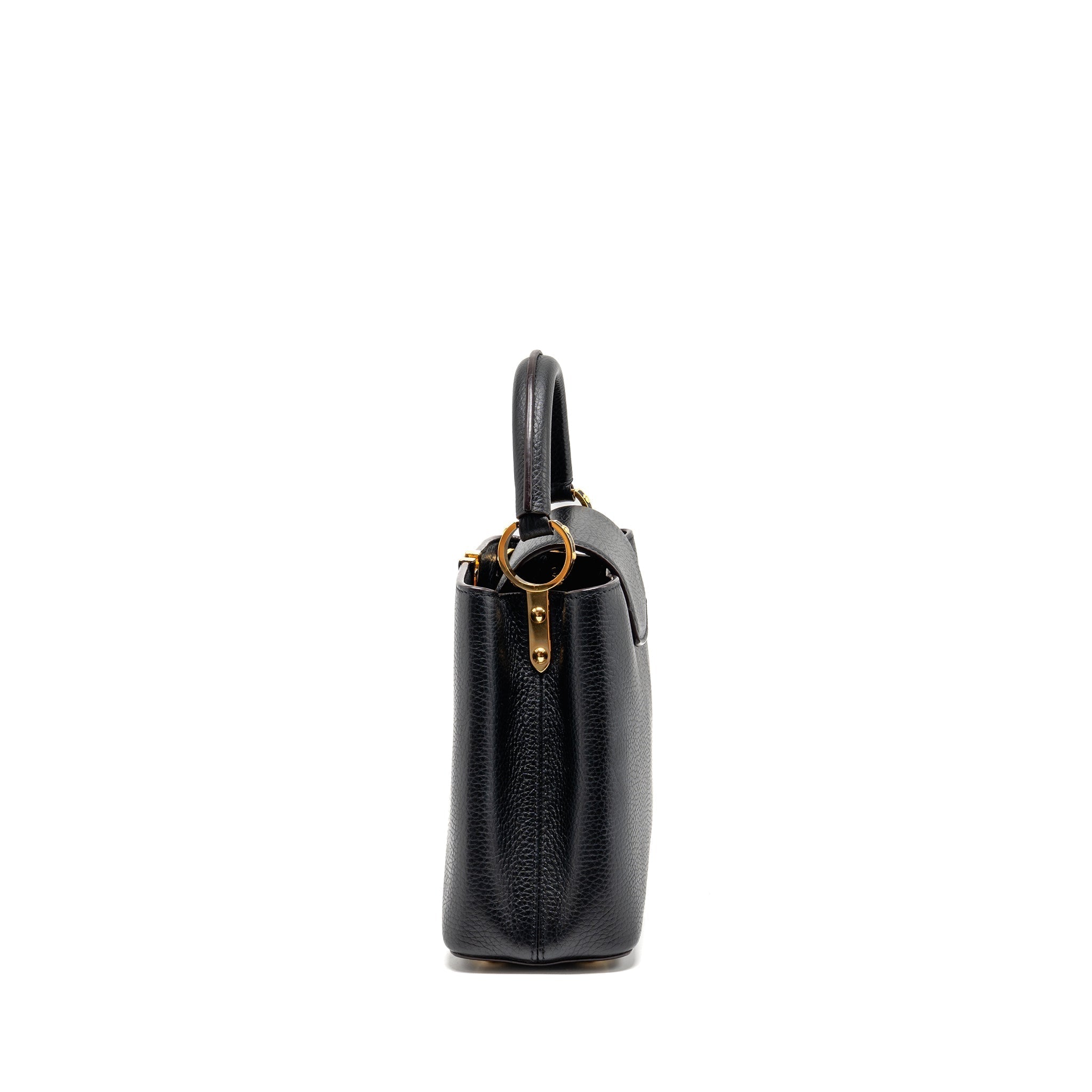 LOUIS VUITTON CAPUCINES BB CALFSKIN BLACK GHW