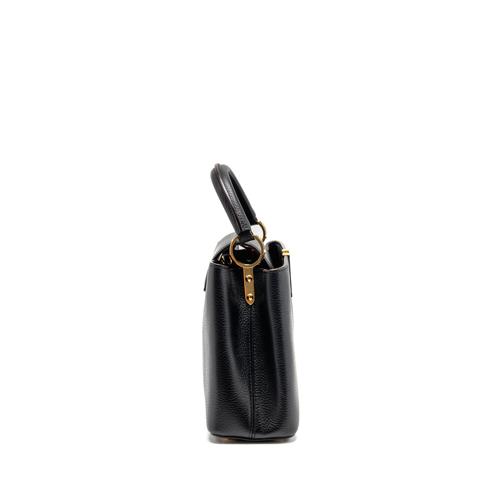 LOUIS VUITTON CAPUCINES BB CALFSKIN BLACK GHW