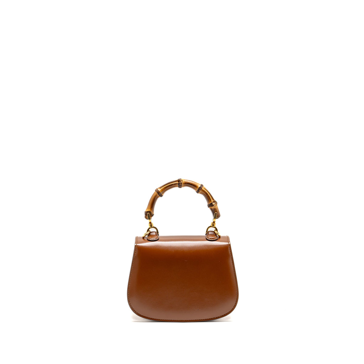 Gucci Small Bamboo 1947 Bag Cuir Leather Brown GHW