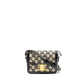 CELINE TEEN TRIOMPHE BAG TRIOMPHE CANVAS/CALFSKIN BLACK/WHITE GHW