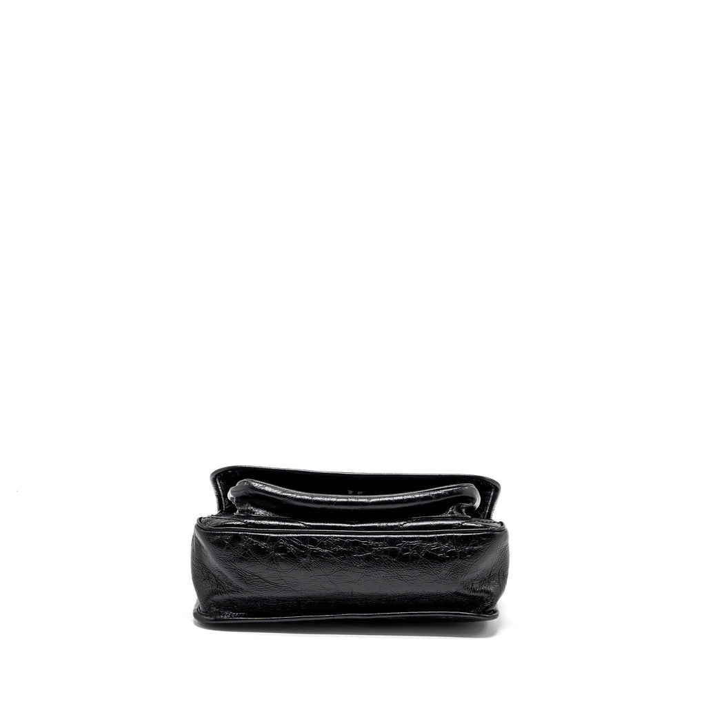 SAINT LAURENT MEDIUM NIKI CALFSKIN BLACK RUTHENIUM HARDWARE