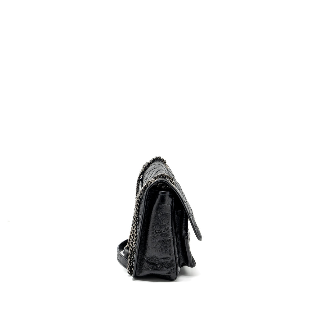 SAINT LAURENT MEDIUM NIKI CALFSKIN BLACK RUTHENIUM HARDWARE