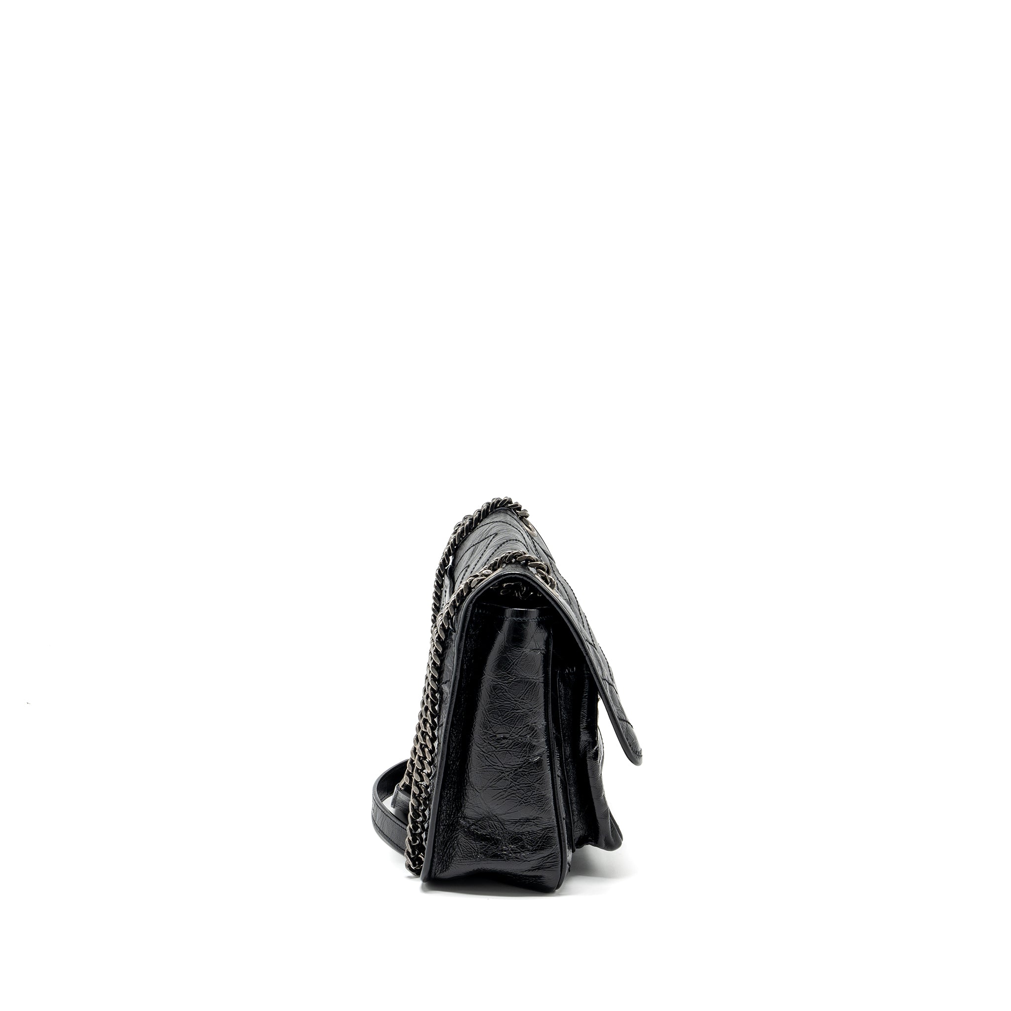 SAINT LAURENT MEDIUM NIKI CALFSKIN BLACK RUTHENIUM HARDWARE