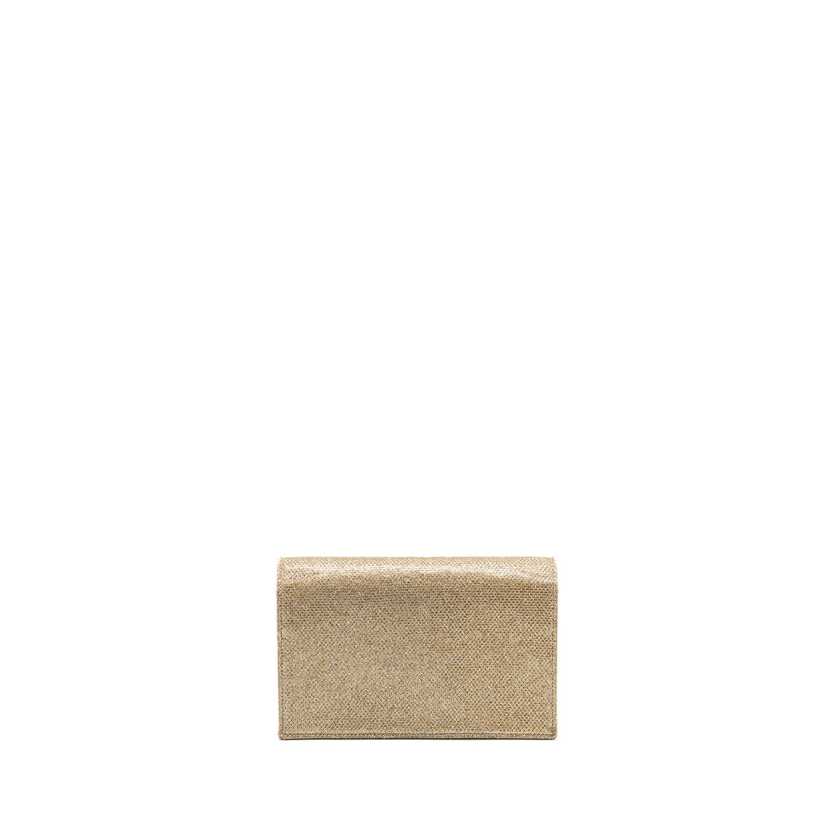 Saint Laurent Kate Tassel Bag/Wallet on Chain Glitter Monogram Gold GHW