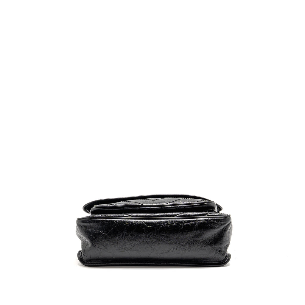 Saint Laurent/YSL Medium Niki Aged Calfskin Black SHW
