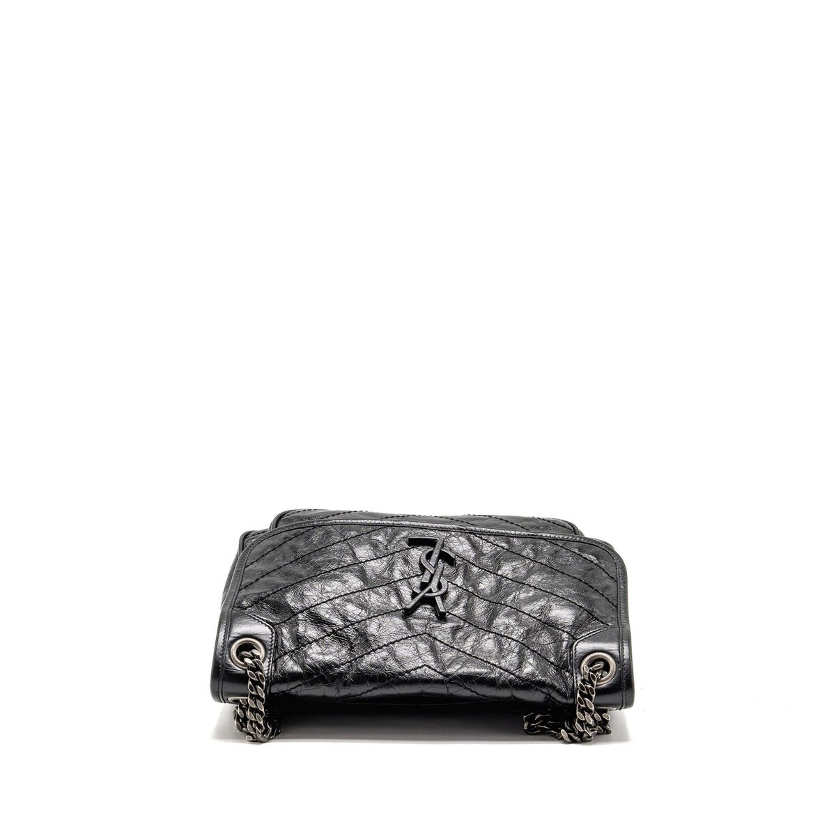 Saint Laurent/YSL Medium Niki Aged Calfskin Black SHW