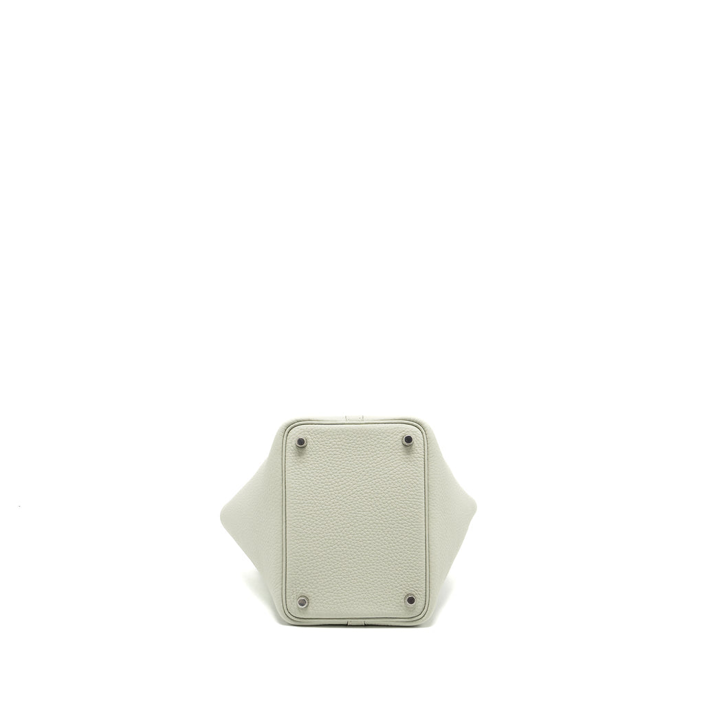HERMES PICOTIN 18 LOCK BAG CLEMENCE GRIS NEVE SHW
