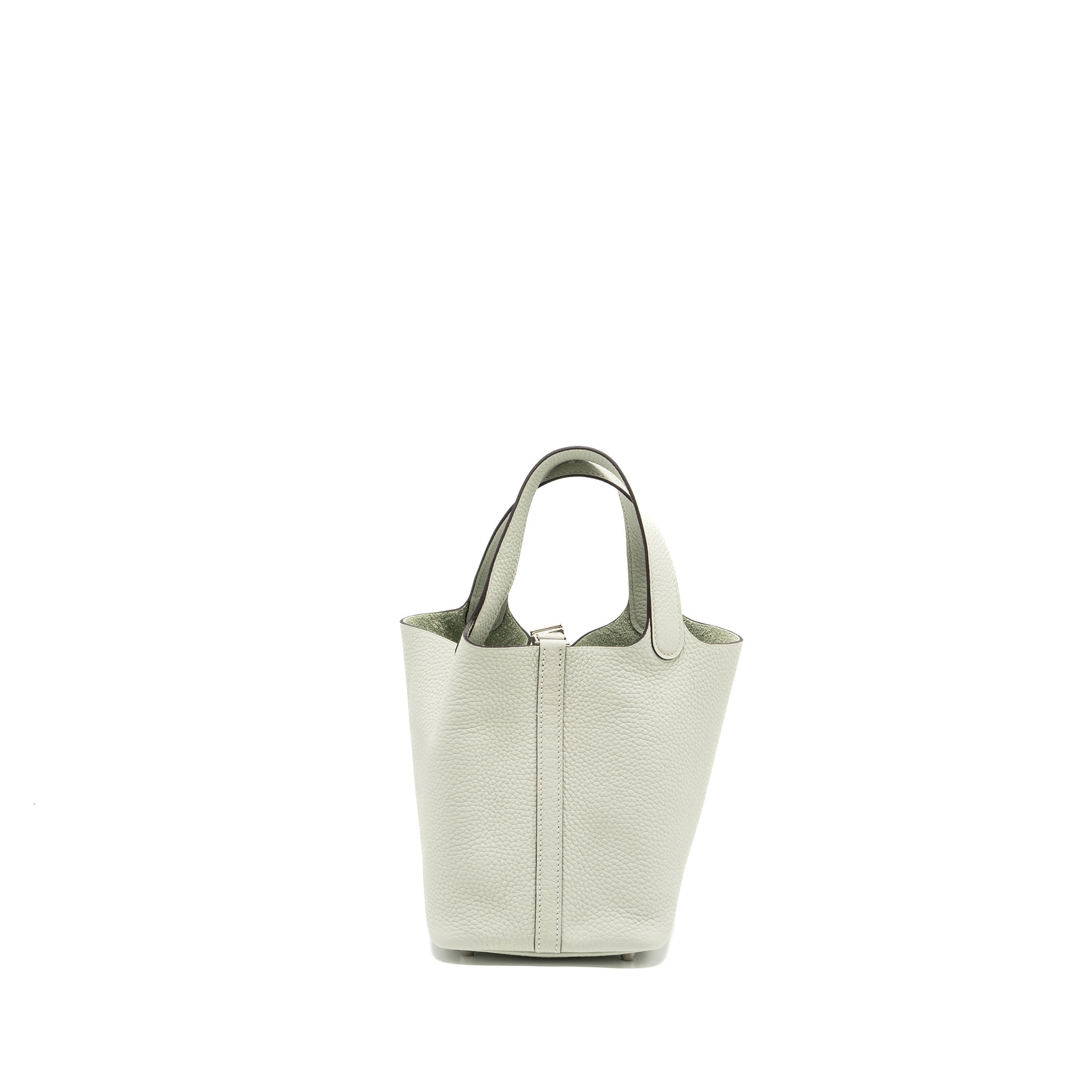 HERMES PICOTIN 18 LOCK BAG CLEMENCE GRIS NEVE SHW