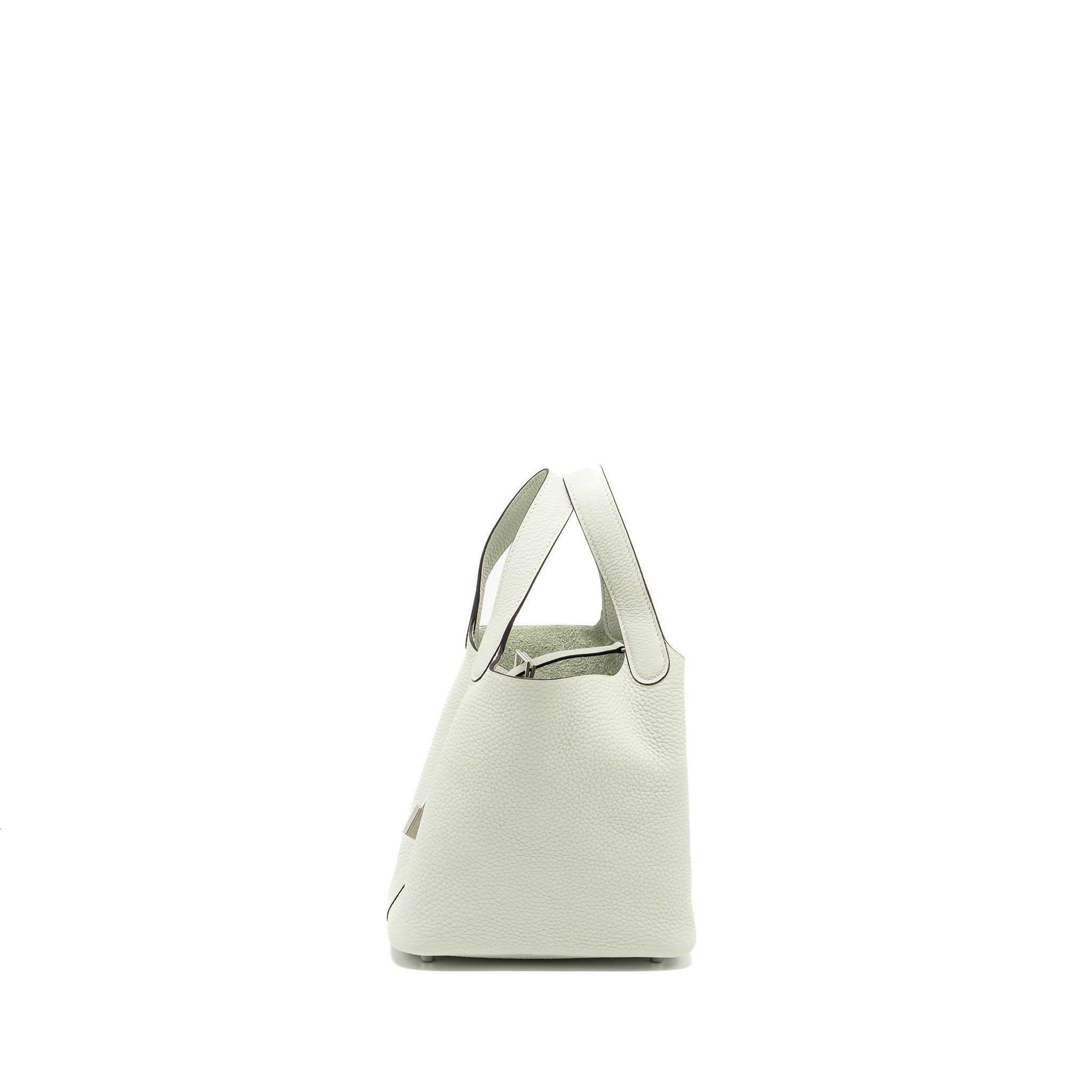 HERMES PICOTIN 18 LOCK BAG CLEMENCE GRIS NEVE SHW