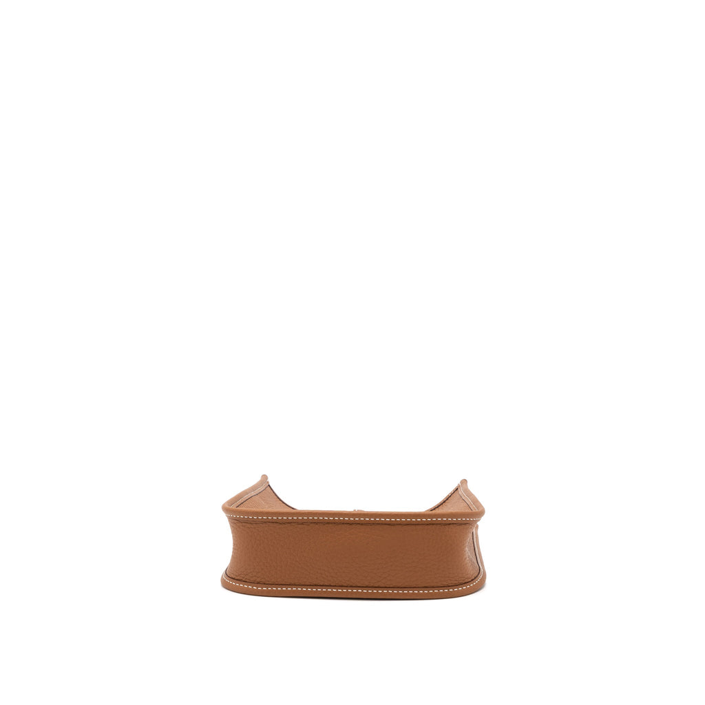 Hermes Mini Evelyne Clemence Gold/Multicolour Strap SHW
