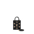 LOUIS VUITTON PETIT SAC PLAT MONOGRAM EMPREINTE CALFSKIN BLACK GHW (NEW VERSION)
