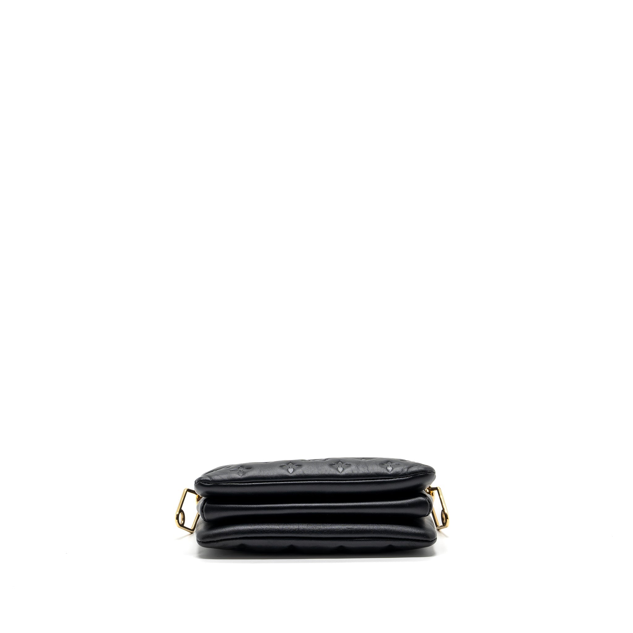 LOUIS VUITTON COUSSIN BB MONOGRAM EMPREINTE LAMBSKIN BLACK GHW