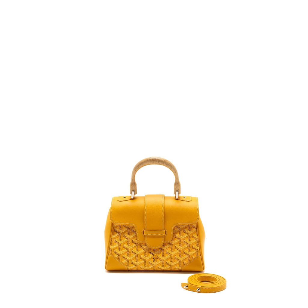GOYARD MINI SAIGON CANVAS YELLOW SHW