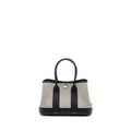 HERMES NEO GARDEN PARTY 23 NEGONDA / CANVAS ECRU / BLACK SHW