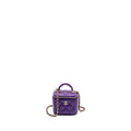 CHANEL 22A MINI VANITY CASE LAMBSKIN PURPLE LGHW (MICROCHIP)