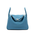 Hermes Lindy 30 Clemence Blue Jeans SHW