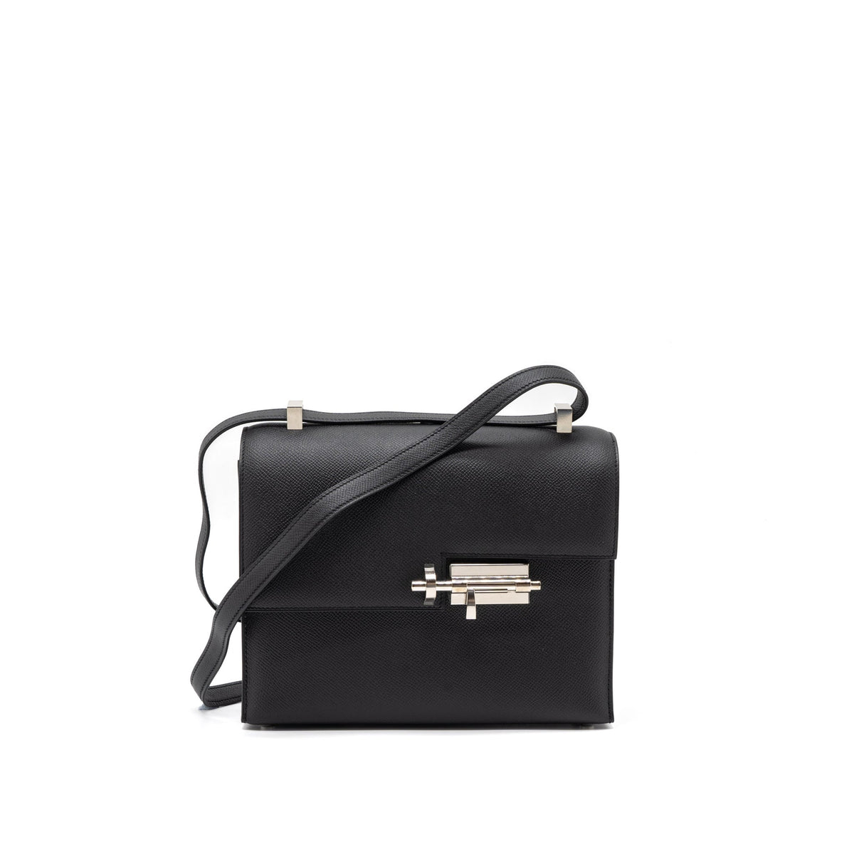 Hermes Verrou 21 Bag Epsom Black SHW
