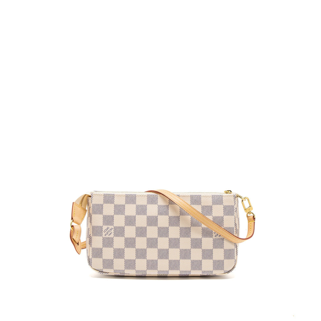 LOUIS VUITTON POCHETTE ACCESSORIES DAMIER AZUR CANVAS GHW (NEW VERSION)