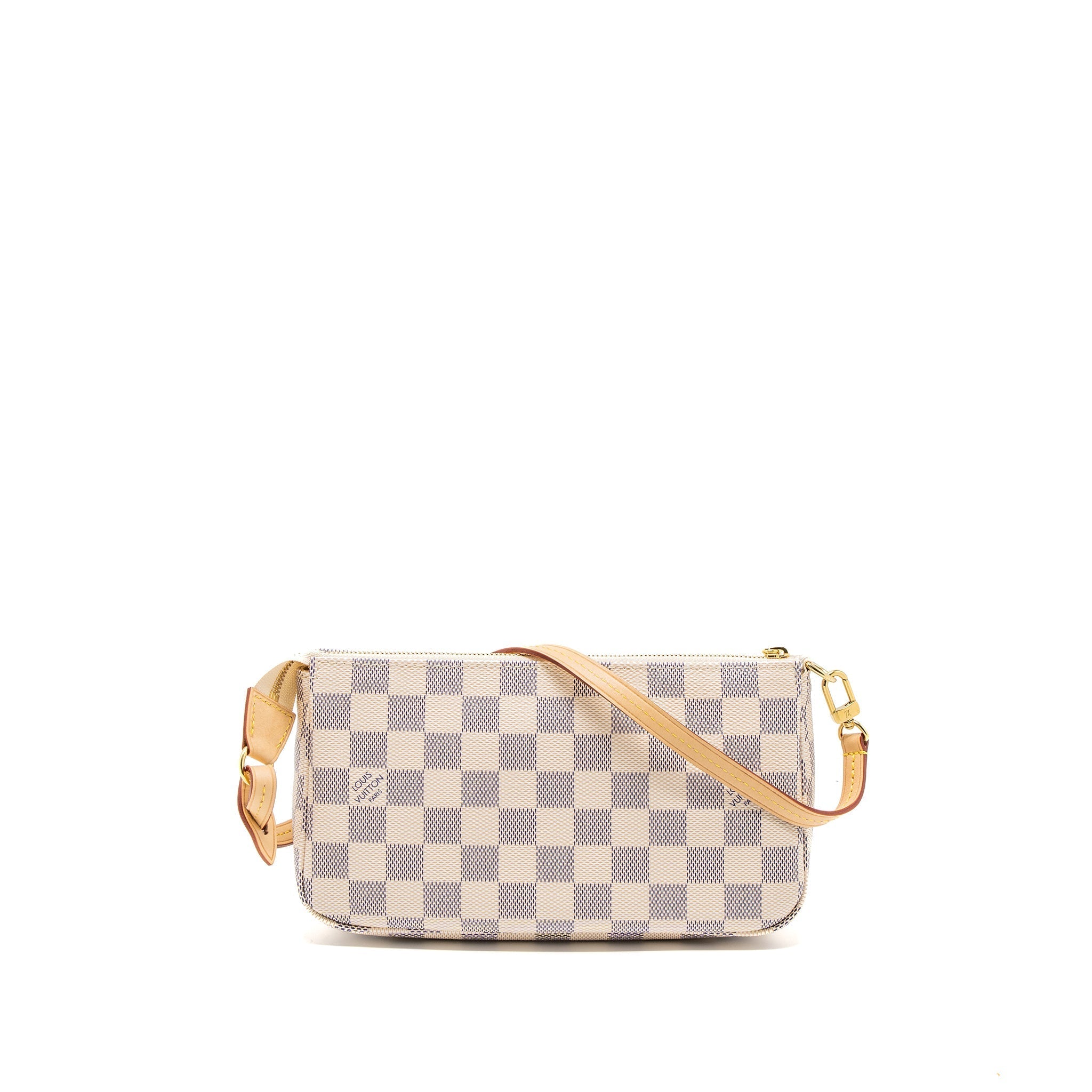 LOUIS VUITTON POCHETTE ACCESSORIES DAMIER AZUR CANVAS GHW (NEW VERSION)