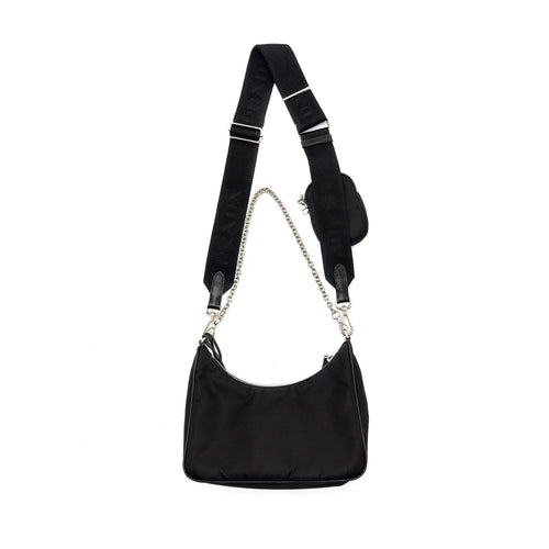 PRADA RE-EDITION 2005 RE-NYLON BAG BLACK SHW