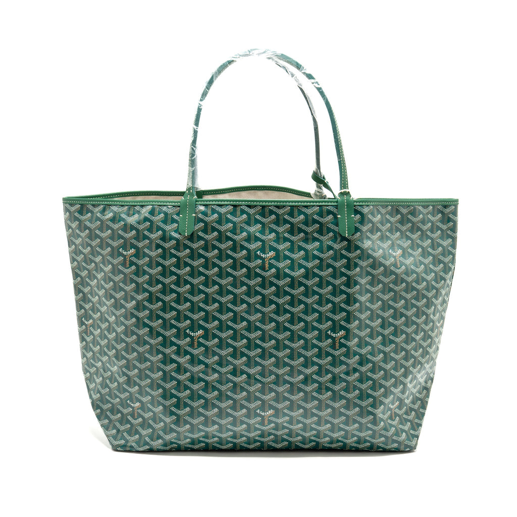 GOYARD SAINT LOUIS GM TOTE GOYARDINE CANVAS GREEN SHW