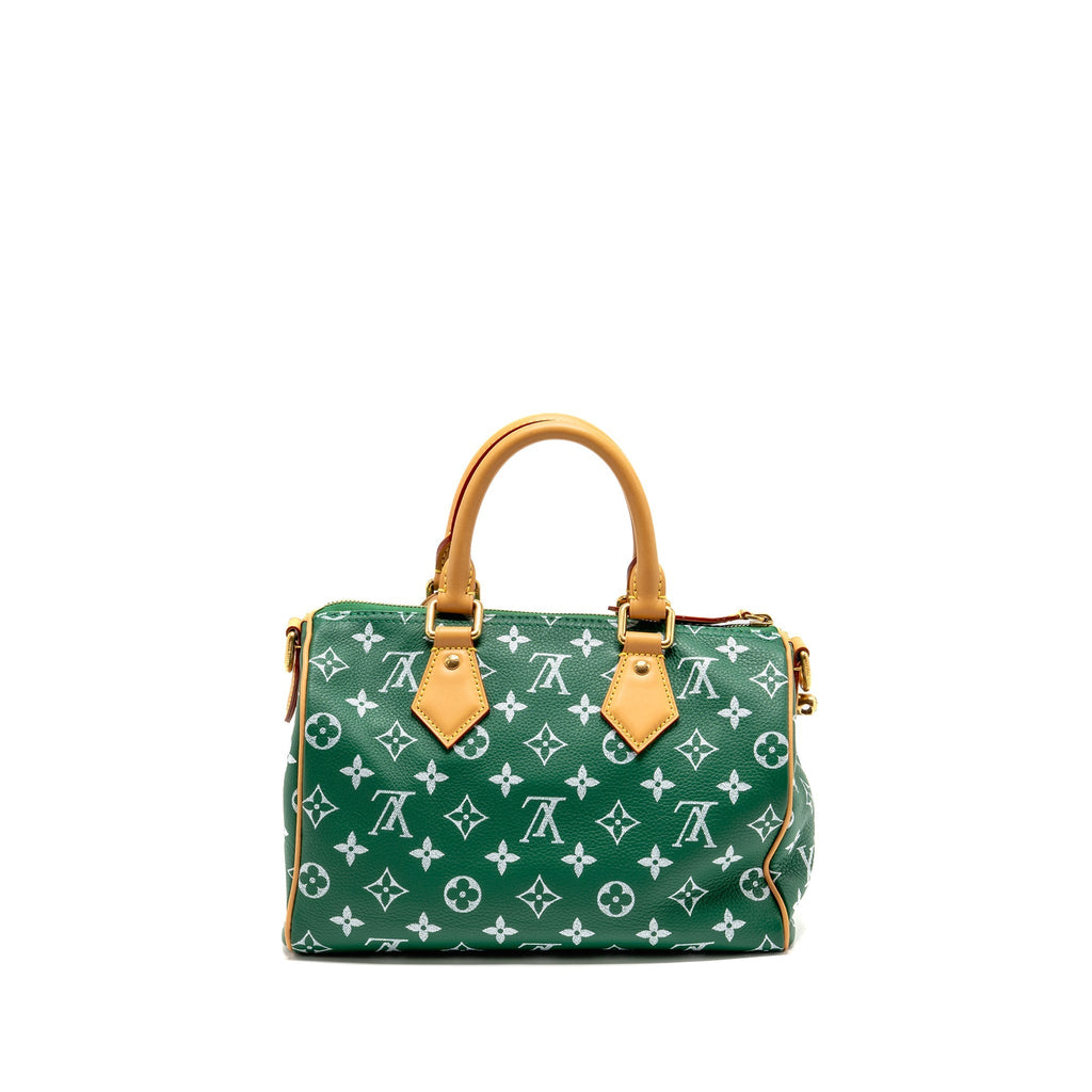 LOUIS VUITTON SPEEDY P9 BANDOULIERE 25 SOFT CALFSKIN GREEN GHW