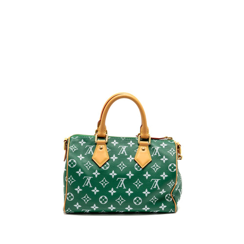 LOUIS VUITTON SPEEDY P9 BANDOULIERE 25 SOFT CALFSKIN GREEN GHW