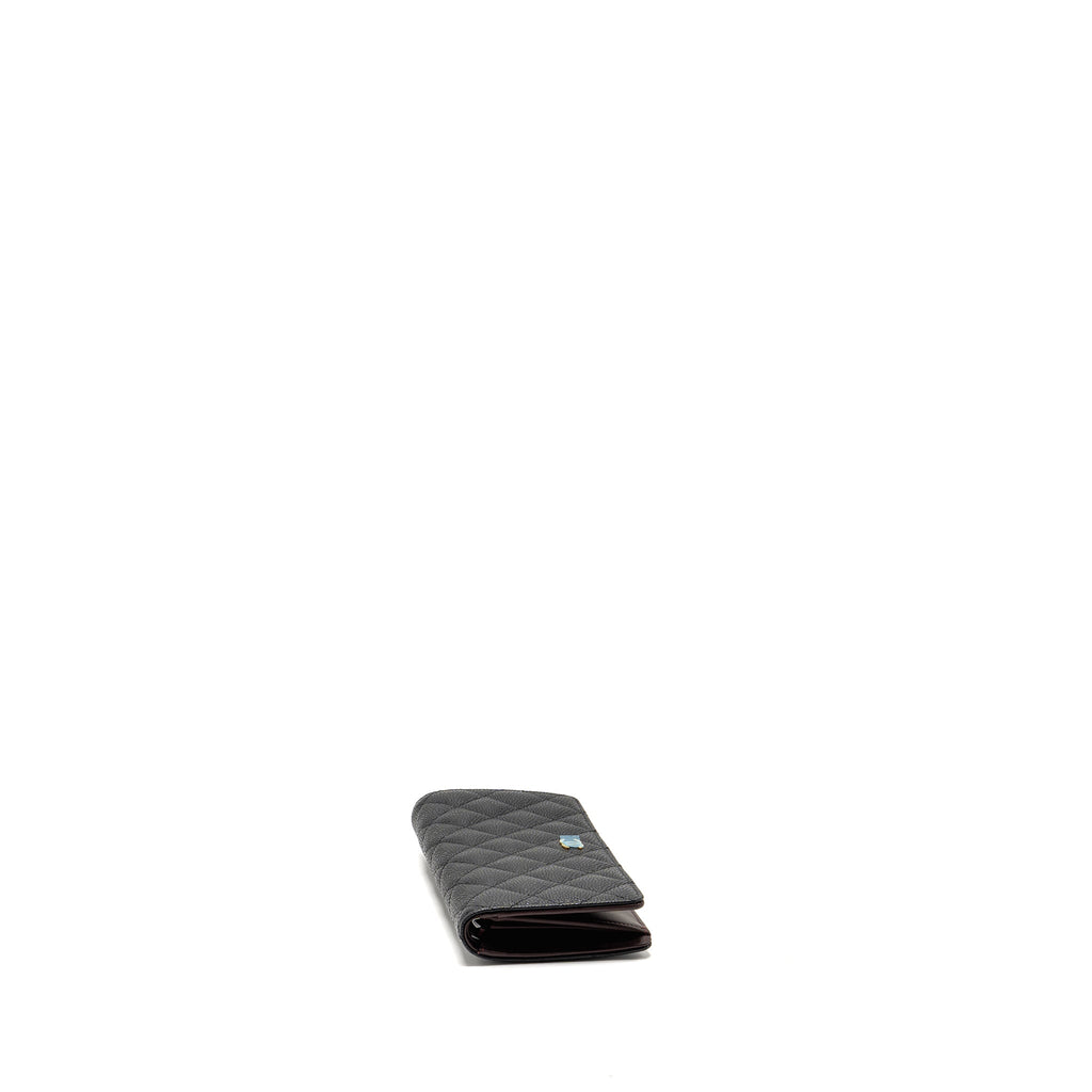 CHANEL CLASSIC CC LONG WALLET CAVIAR BLACK GHW