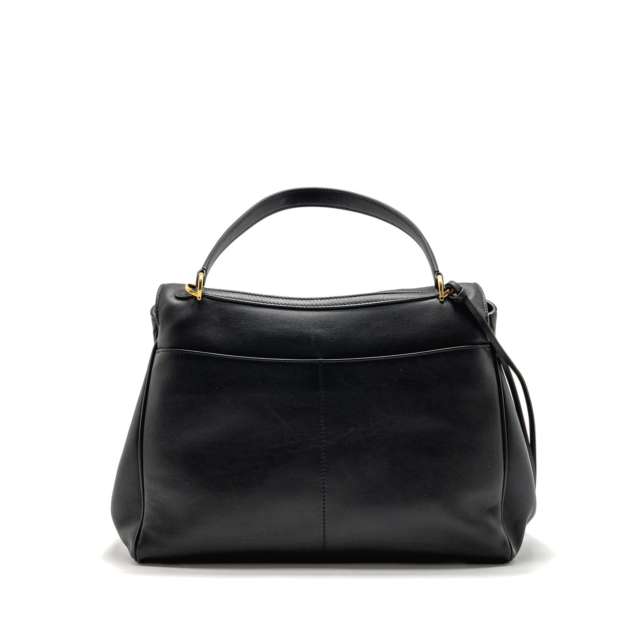 BALENCIAGA MEDIUM RODEO HANDBAG SMOOTH CALFSKIN BLACK GHW