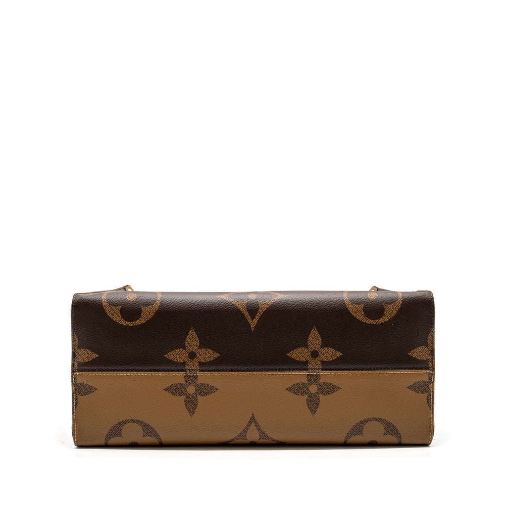 LOUIS VUITTON ONTHEGO GM MONOGRAM CANVAS / MONOGRAM REVERSE CANVAS GHW