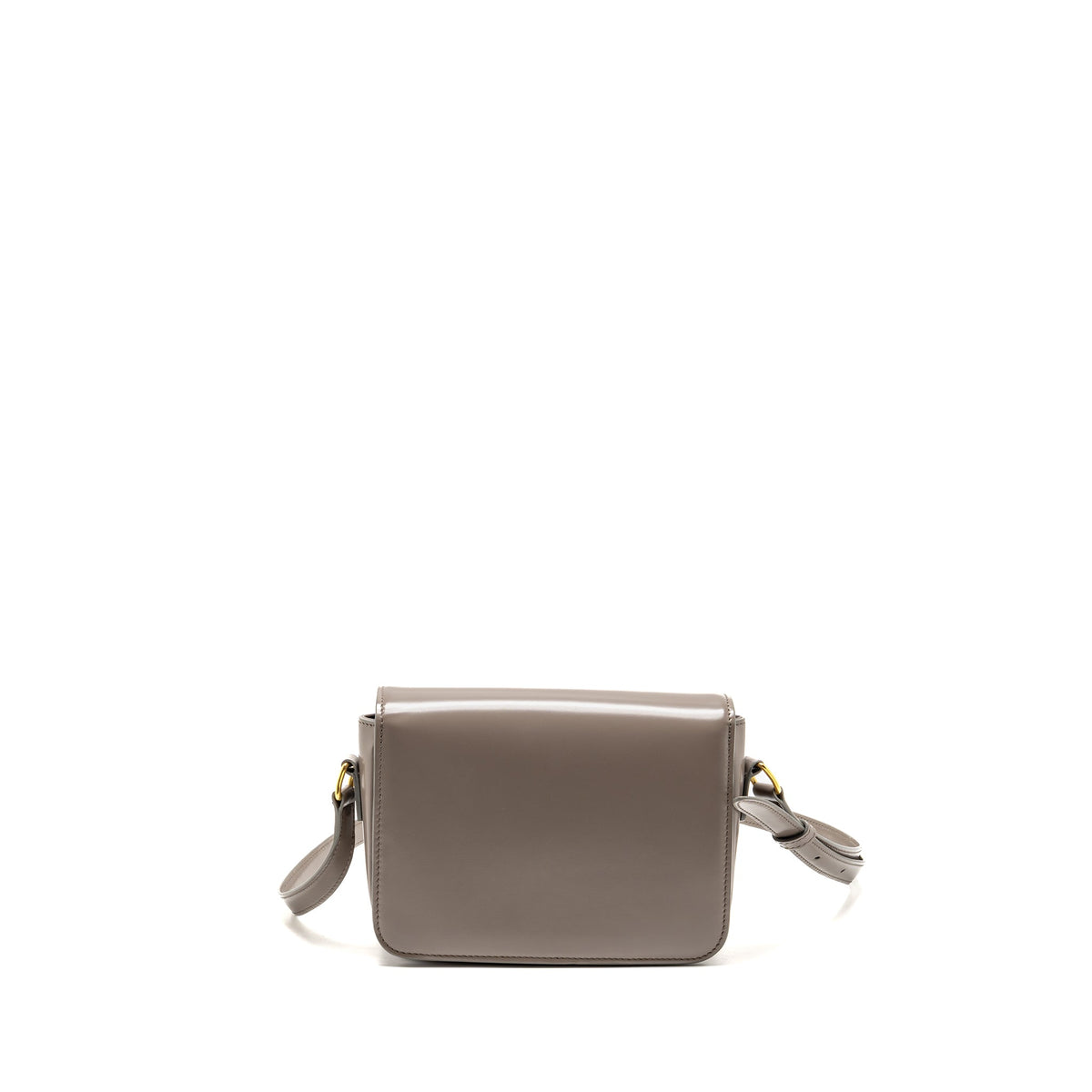 Celine Teen Triomphe bag shiny calfskin Pebble GHW