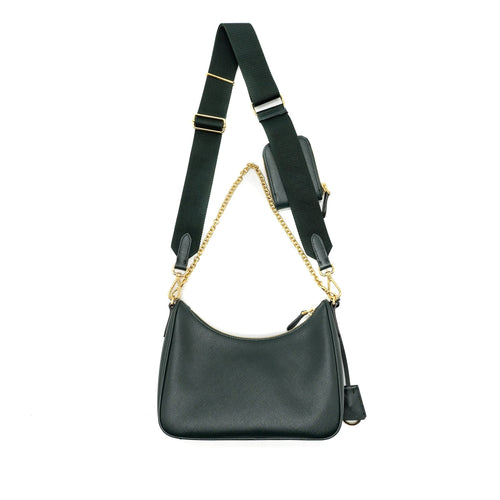 PRADA RE-EDITION 2005 SAFFIANO DARK GREEN GHW