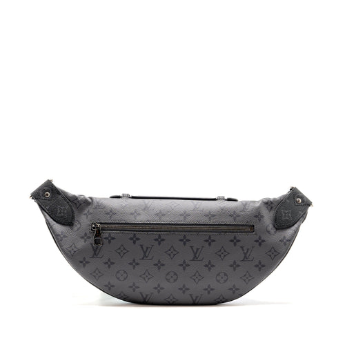 LOUIS VUITTON X YAYOI KUSAMA REVERSE MONOGRAM ECLIPSE MAXI BUMBAG CANVAS GREY/ MULTICOLOUR DARK SILVER HARDWARE