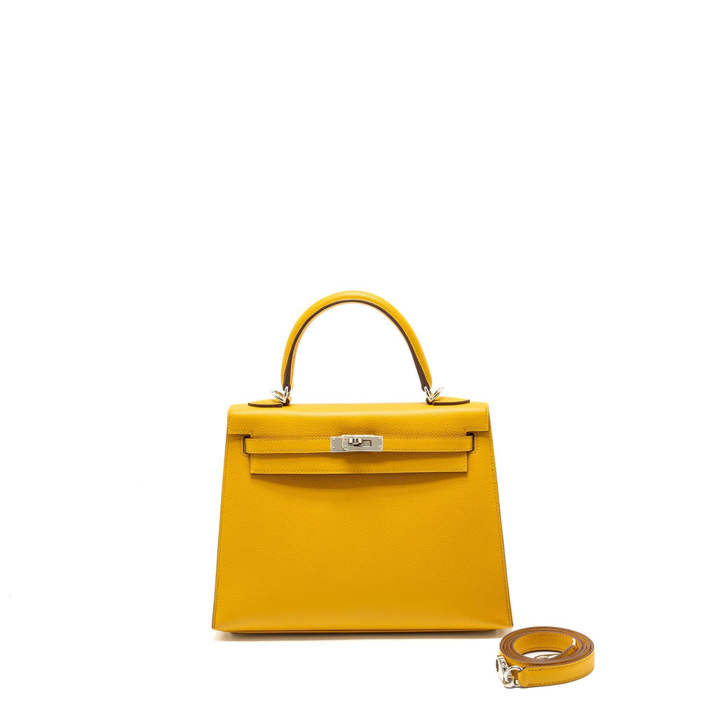 HERMES KELLY 25 EPSOM 9D JAUNE AMBER SHW