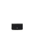 CHANEL CLASSIC CC LONG WALLET CAVIAR BLACK GHW