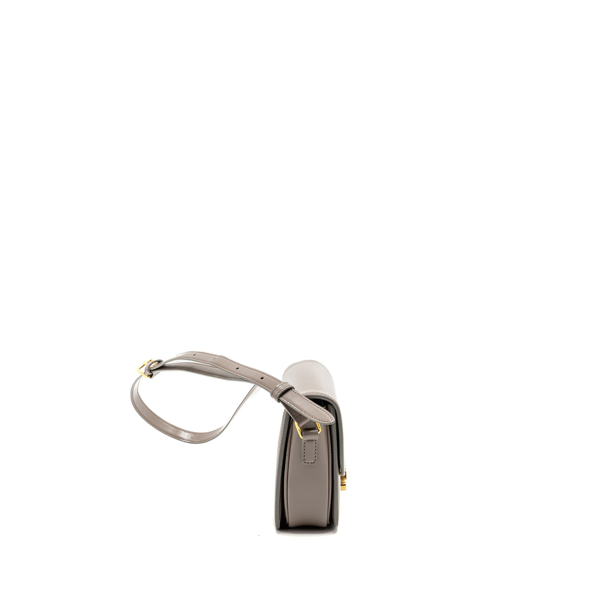 Celine Teen Triomphe bag shiny calfskin Pebble GHW