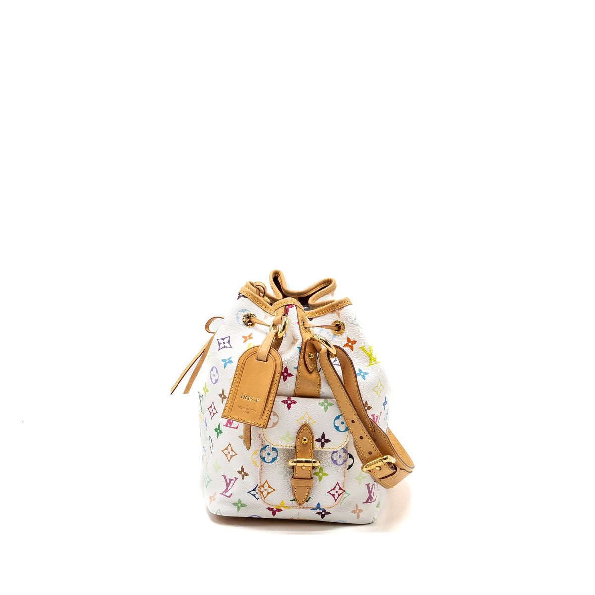 LOUIS VUITTON PETIT NOE WHITE MULTICOLOUR MONOGRAM CANVAS GHW
