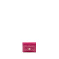 CHANEL MATELASSE BI-FOLD WALLET CAVIAR DARK PINK LGHW (MICROCHIP)