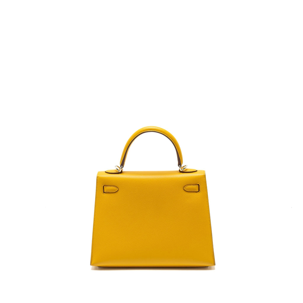HERMES KELLY 25 EPSOM 9D JAUNE AMBER SHW