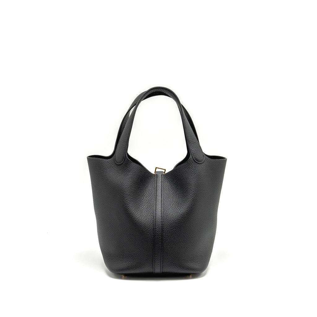HERMES PICOTIN 22 CLEMENCE BLACK GHW