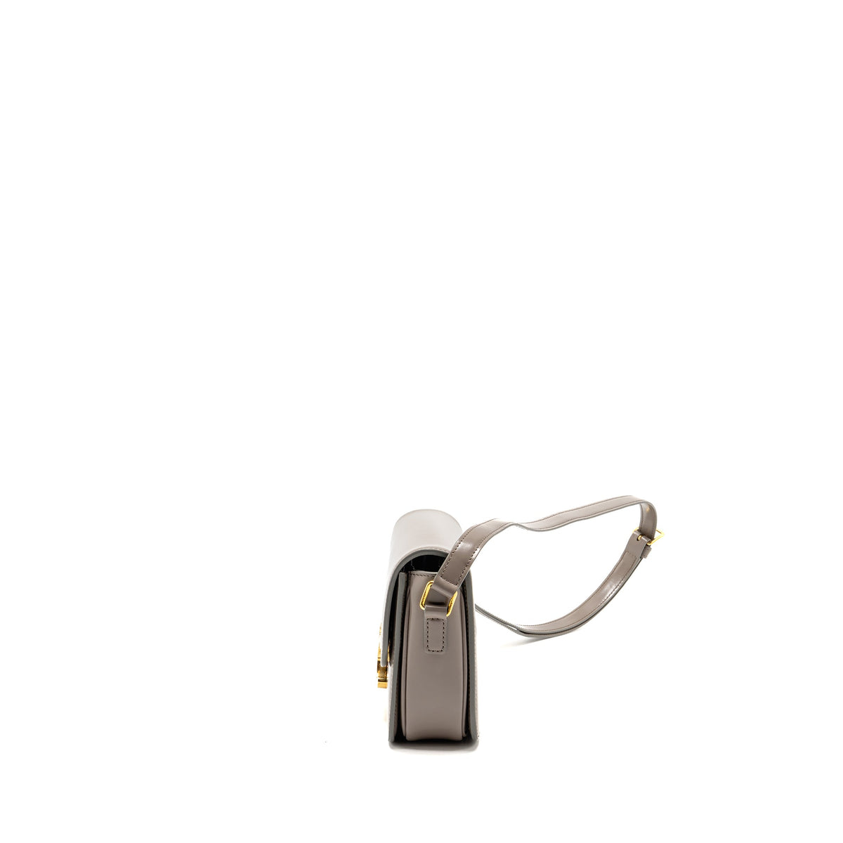 Celine Teen Triomphe bag shiny calfskin Pebble GHW