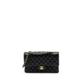 CHANEL MEDIUM CLASSIC DOUBLE FLAP BAG CAVIAR BLACK GHW