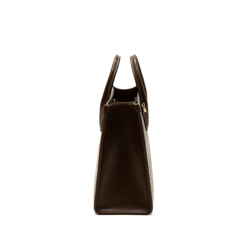GUCCI GG SMALL TOTE BAG GG SUPREME CANVAS / BROWN GHW